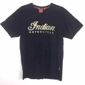 Mens Indian Motorcycle Australia Black T-shirt Med